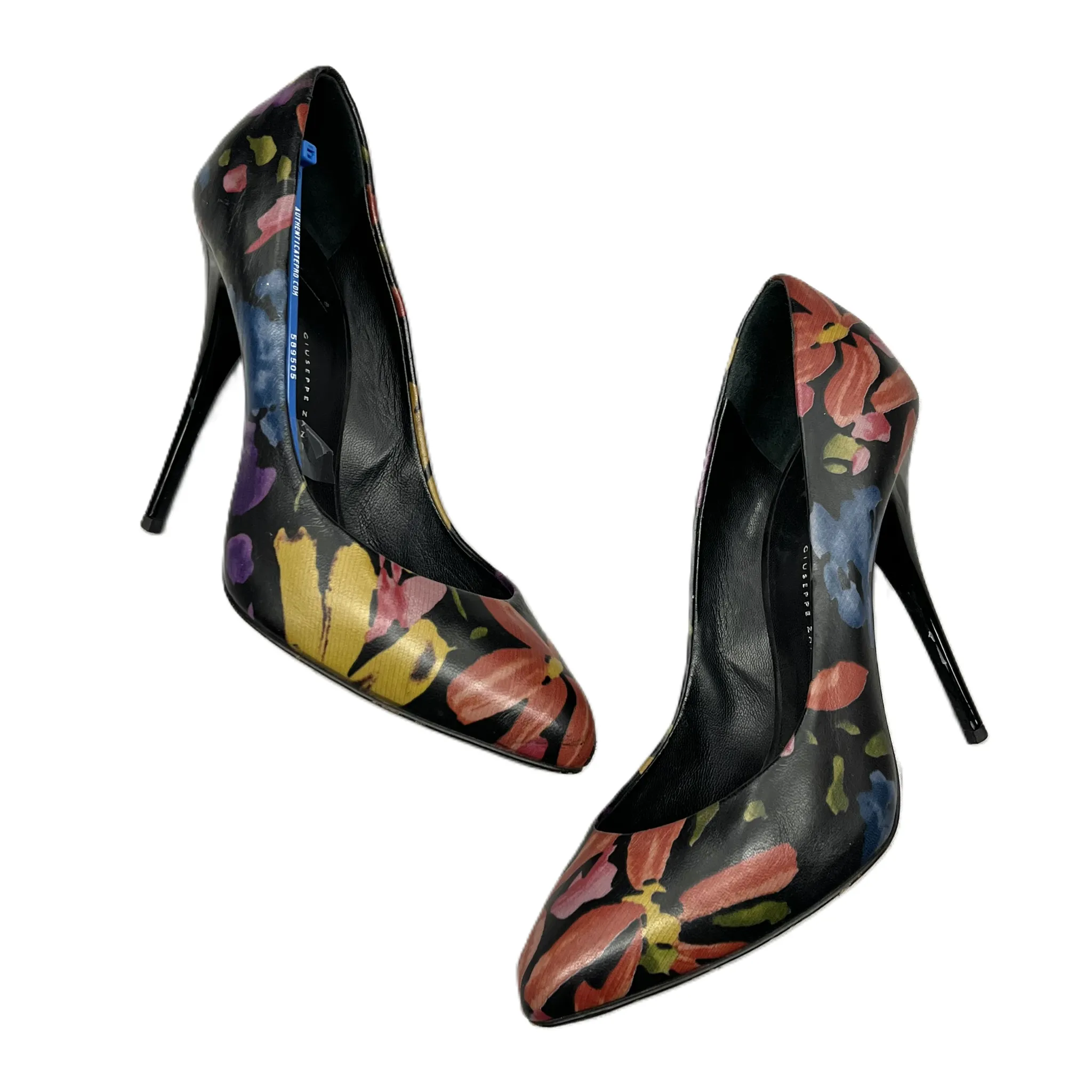 Shoes Designer By Giuseppe Zanotti In Floral Print, Size: 8.5 Indoor Bright tone