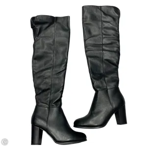 Boots Knee Heels By New York And Co In Black, Size: 8 Punk Bold Rugged Built City Walking