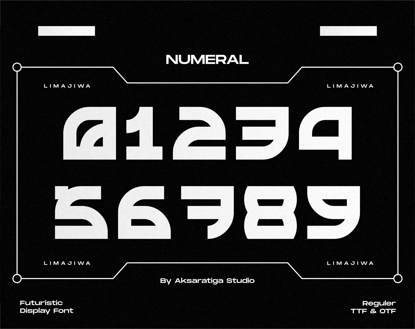 Limajiwa - Free Futuristic Display Font