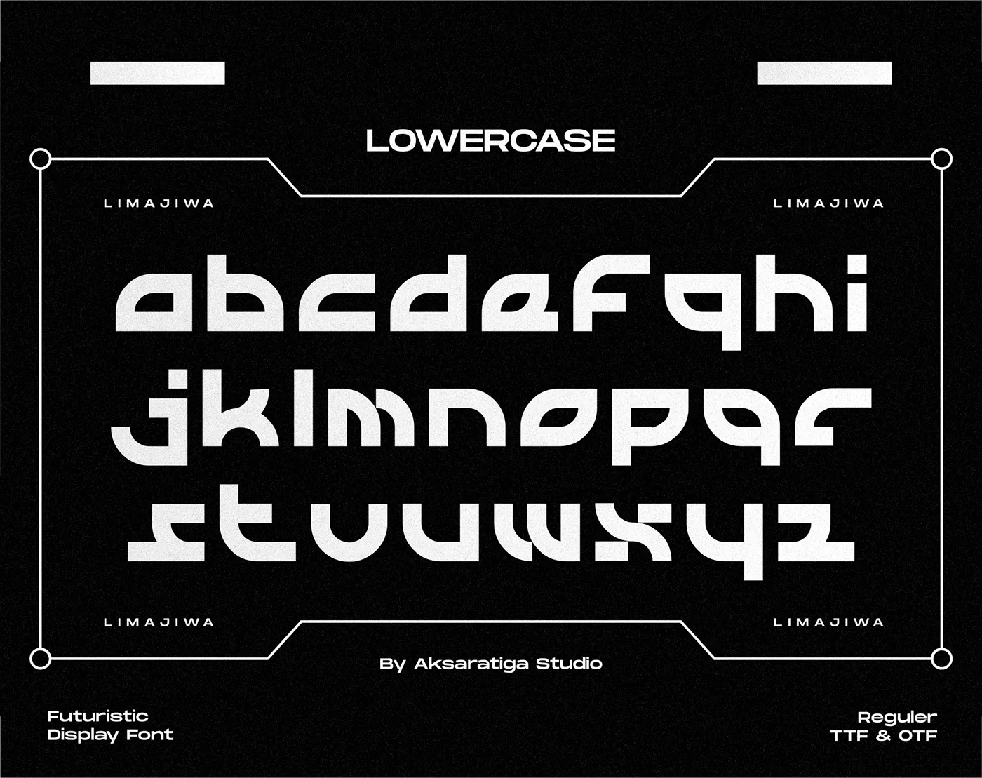 Limajiwa - Free Futuristic Display Font