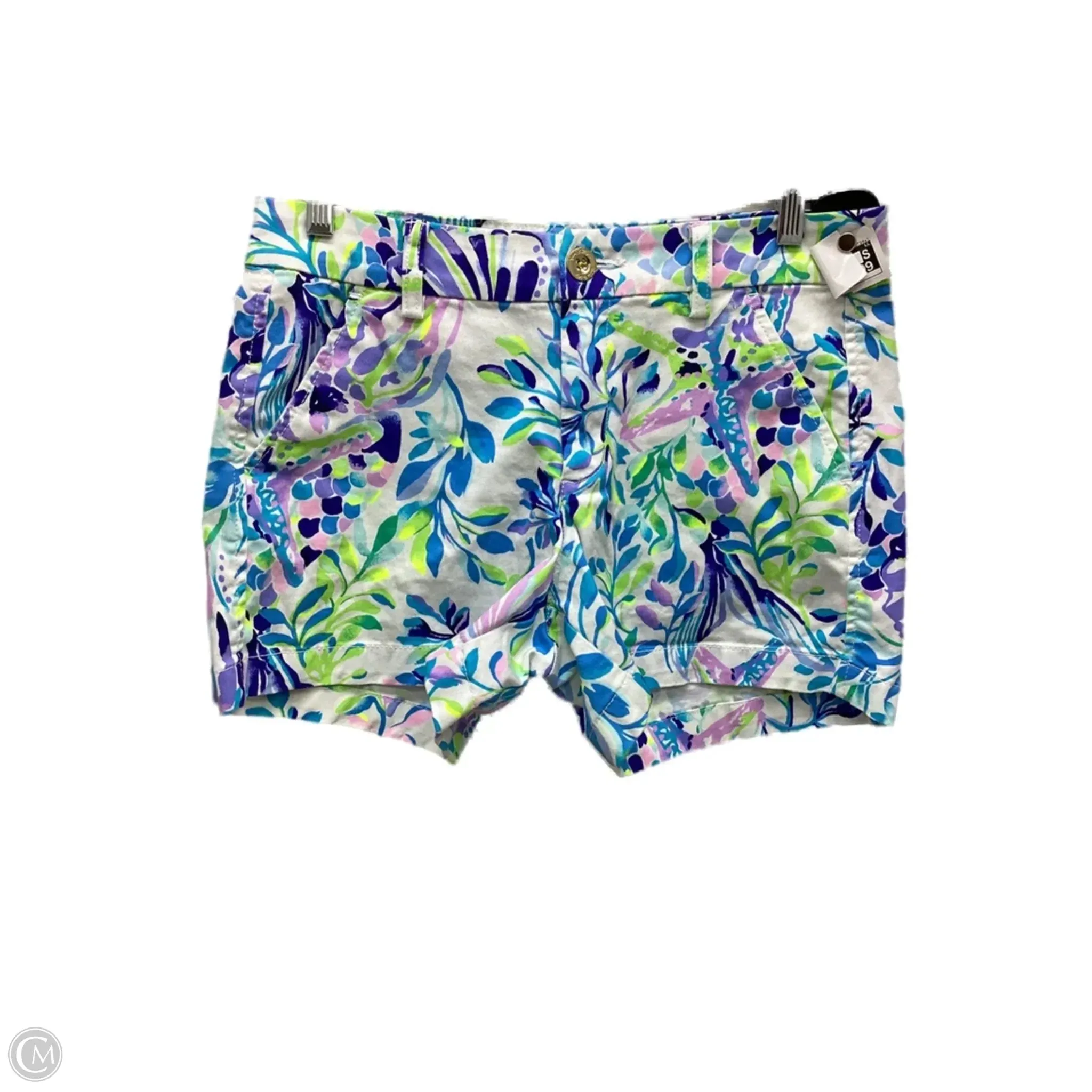 Adjustable Hook and Loop Closure Shorts Designer By Lilly Pulitzer In Multi-colored, Size: 6