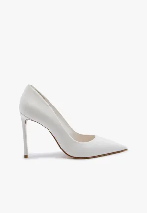 Neutral Base Lou High Stiletto White Pump