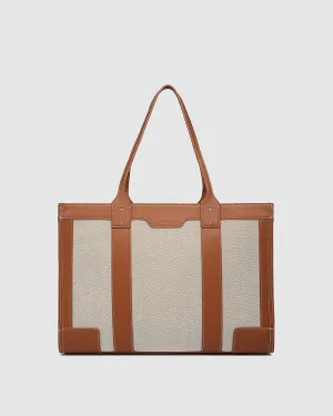 LouenHide - Toorak Canvas Tote Bag - Natural Tan