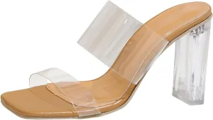 Low Heel Platform Sandals Women Summer Dressy Comfortable Open Toe Elastic Ankle Strap Casual