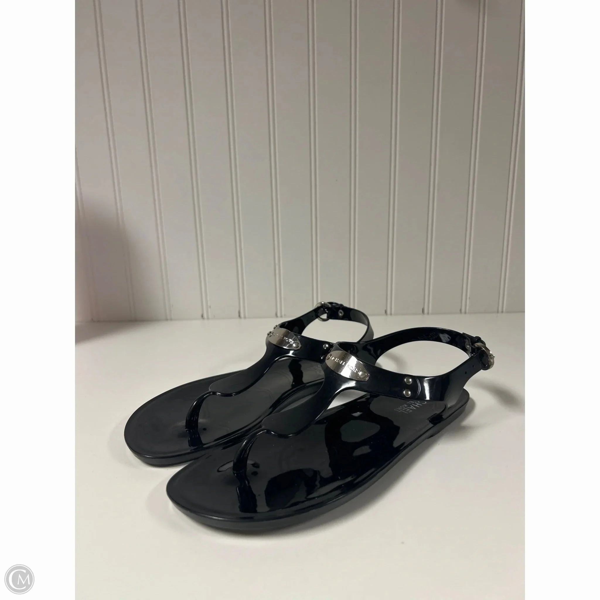 Sandals Designer By Michael Kors In Black, Size: 7 Smart Fit