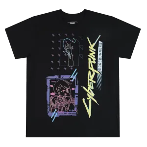 Lucy Neon Outlines Black Tee