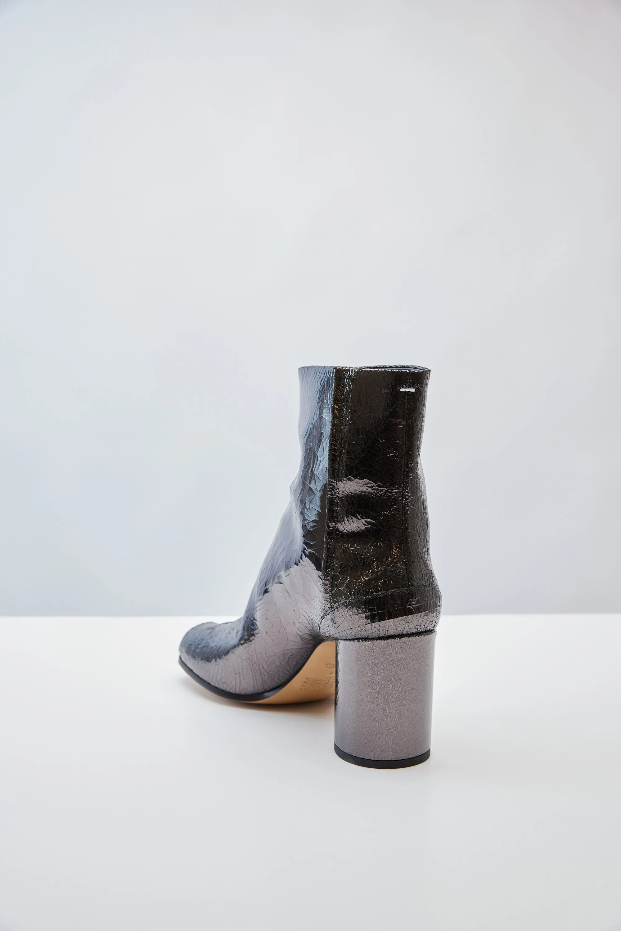Maison Margiela Tabi Ankle Boots in Crackle Patent