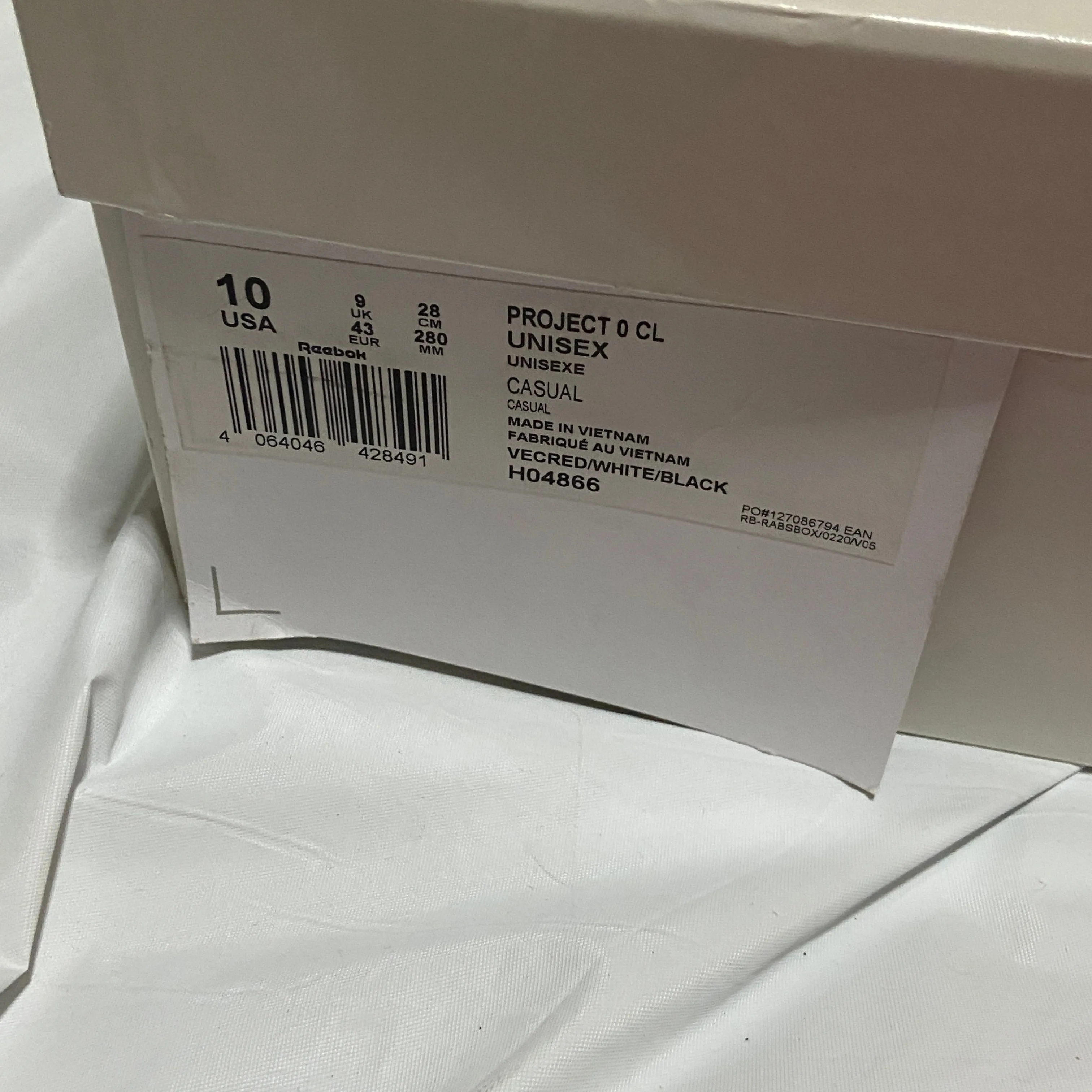 Maison margiela x Reebok tabi red classics low 43