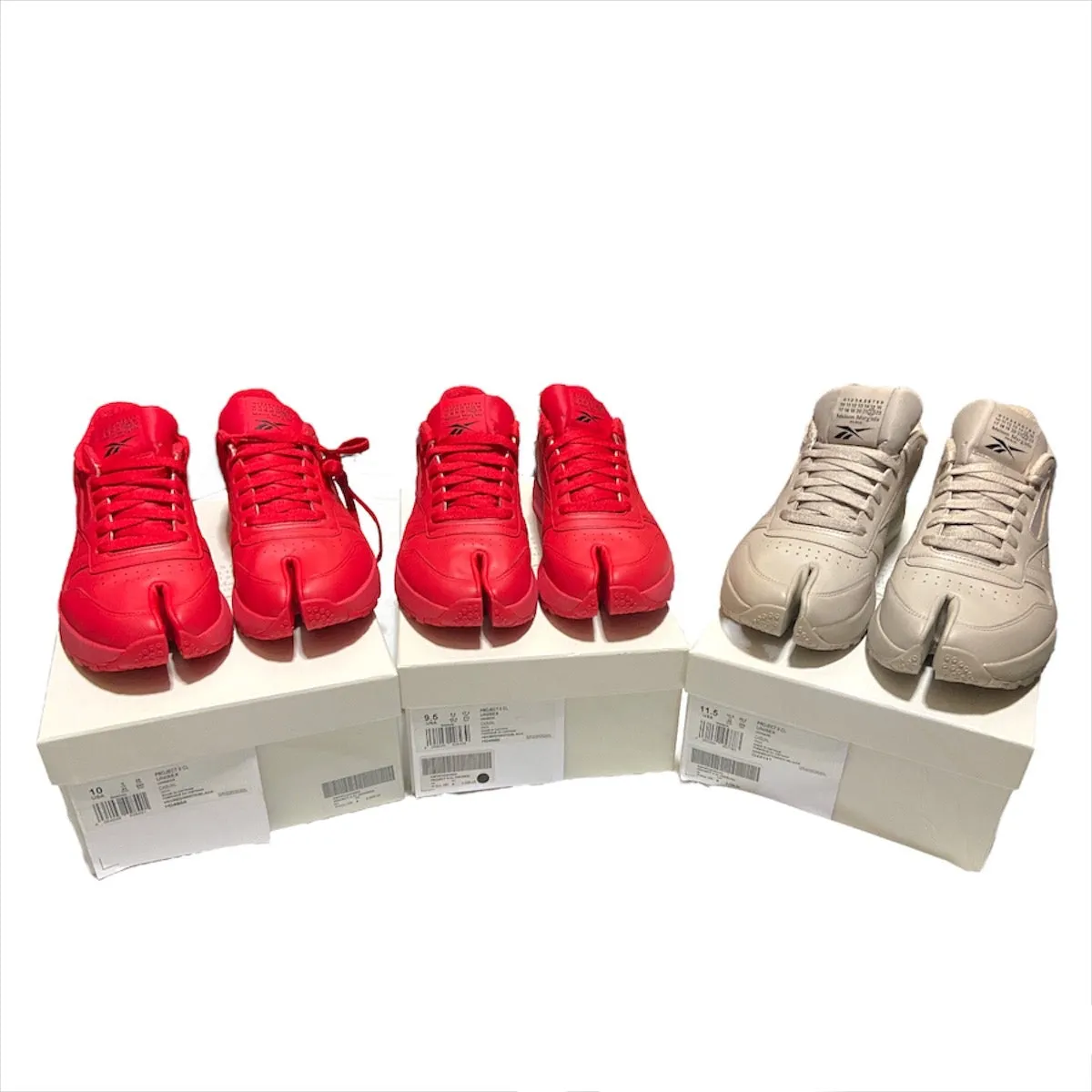 Maison margiela x Reebok tabi red classics low 43