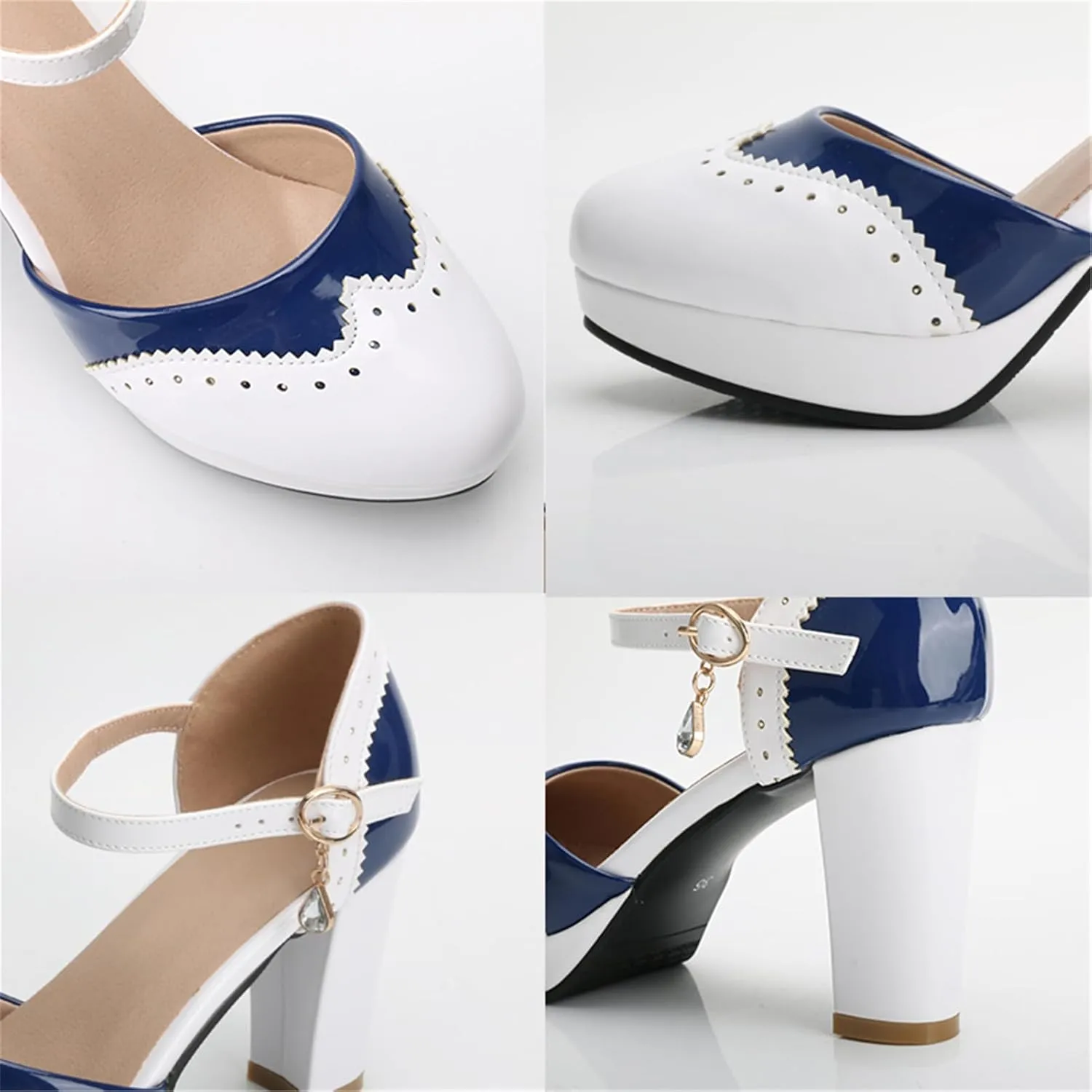 Mary Janes for Women Platform Heels Bow Kawaii Shoes Vintage Dress Pumps