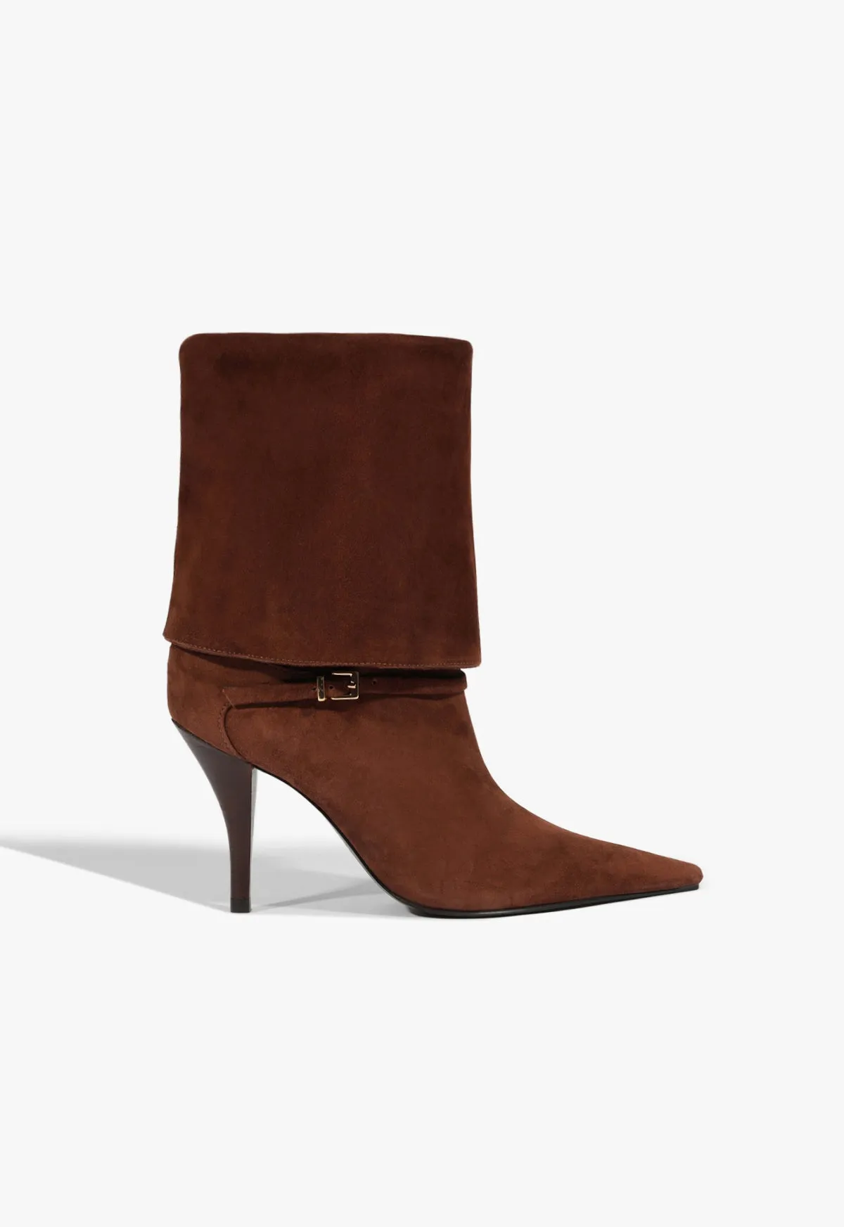 Move Light Rudy Buckle Suede Bootie