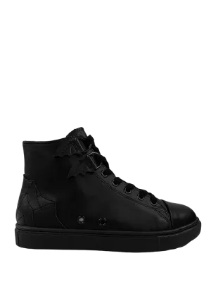 Matte Black Chelsea High Tops