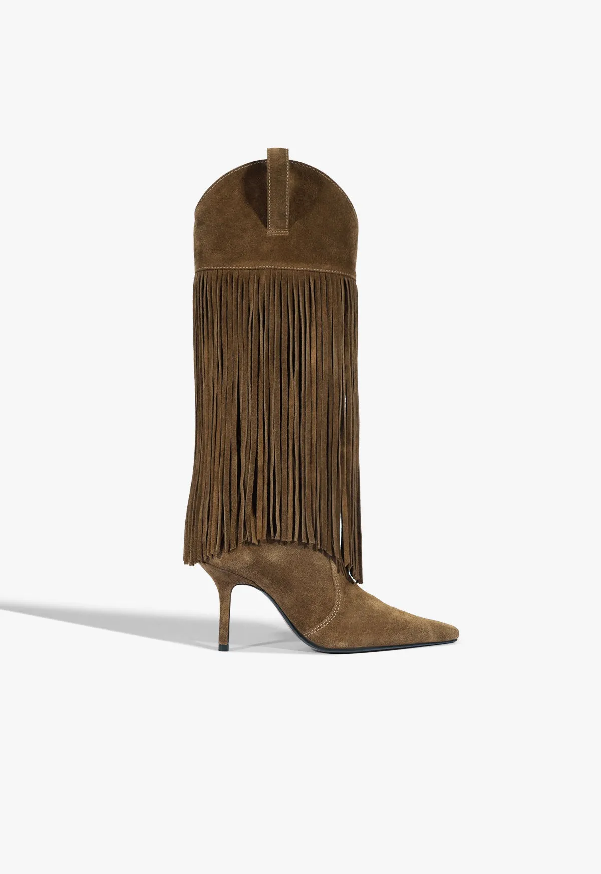 Easy To Clean Stable Core Raffaela Up Fringes Stiletto Suede Boot