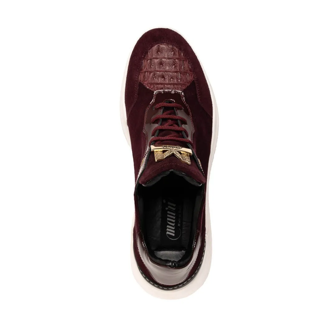 Mauri Scratch 8492 Men's Shoes Exotic Hornback / Suede / Patent Leather High-Top Sneakers (MA5647)