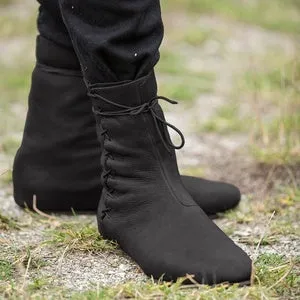 Medieval Boot Men Fashion Lace Up Vintage Lace Up Boot Renaissance Knight Viking Leather Boot Armor Cosplay Costume