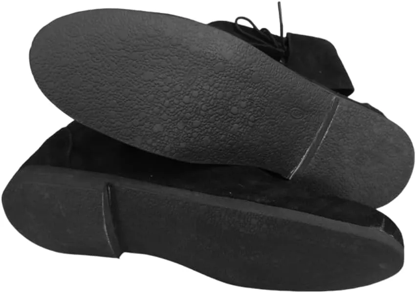 Medieval Leather Shoes | Renaissance Fair Shoes | Pirates Movie Prop Ankle Shoe | LARP Fest Paladin Fantasy Costume Boot | Mens Leather Boots