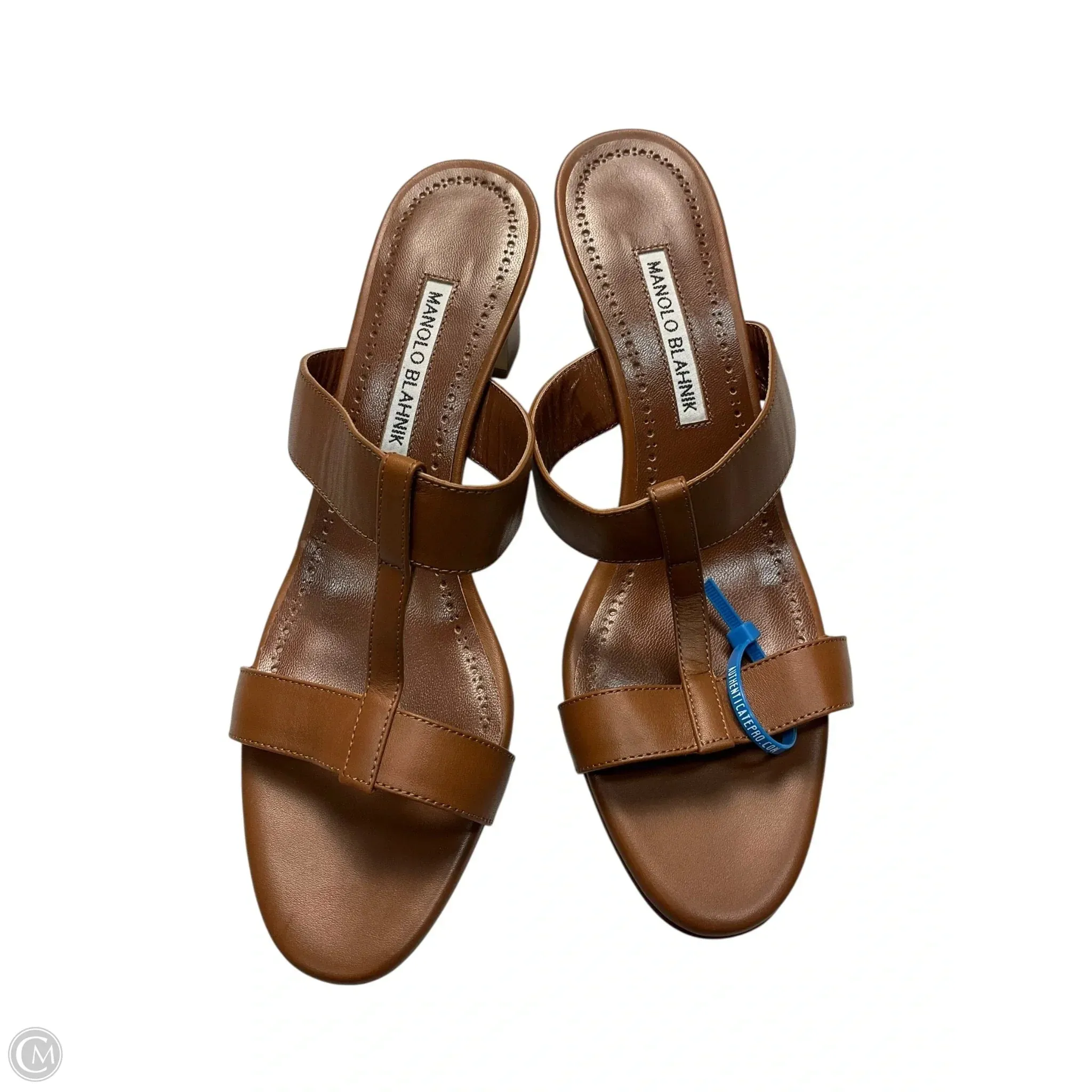 Shoes Designer By Manolo Blahnik In Brown, Size: 9 All Weather Everyday Users Comfort Flex