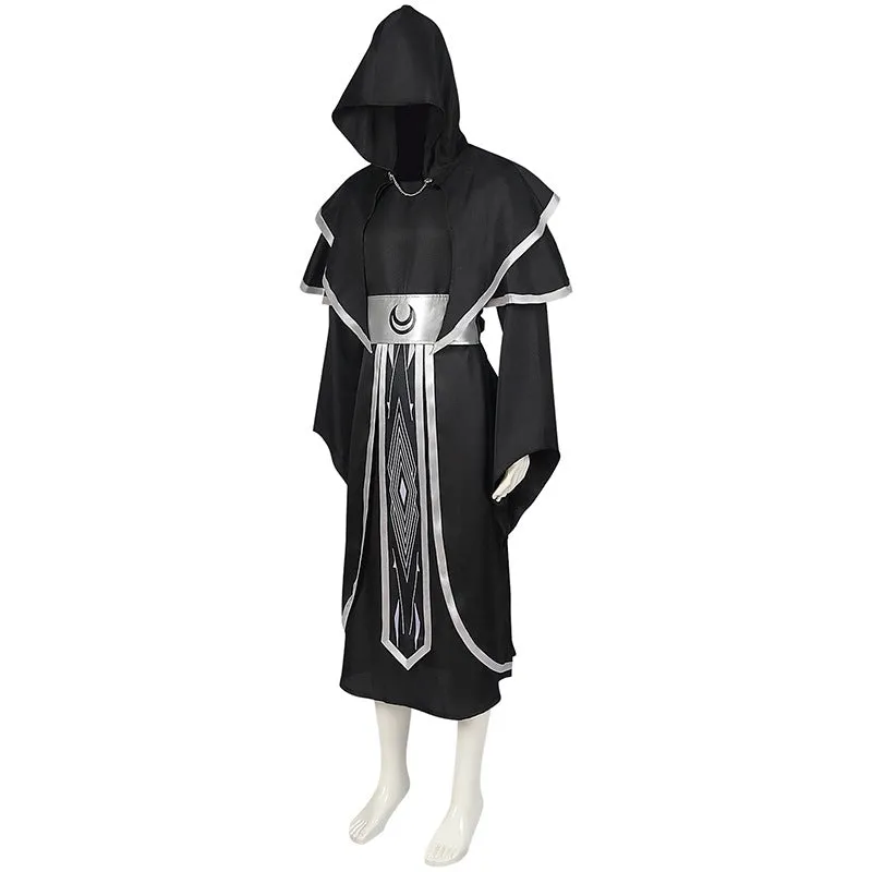 Men Wizard Sorcerer Medieval Warlock Halloween Costume Priest Robe Cosplay