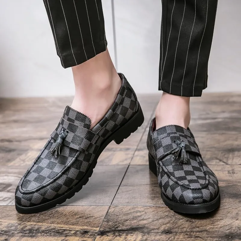 Men's Casual Dress Oxford Shoes Business Office Slip On Loafers Non Slip Work Formal Shoes