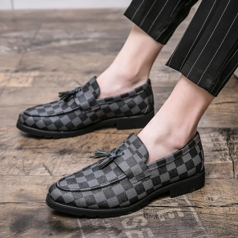 Men's Casual Dress Oxford Shoes Business Office Slip On Loafers Non Slip Work Formal Shoes