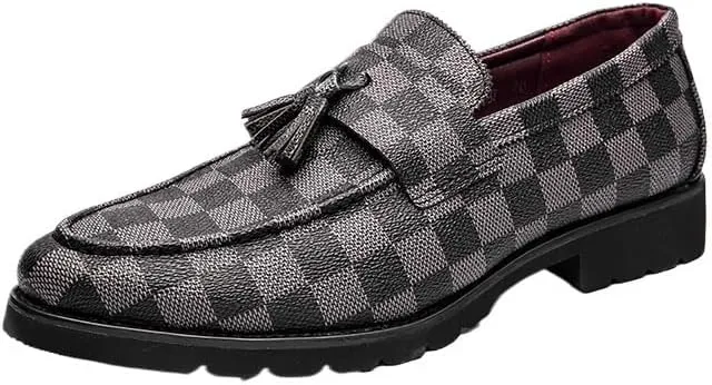 Men's Casual Dress Oxford Shoes Business Office Slip On Loafers Non Slip Work Formal Shoes