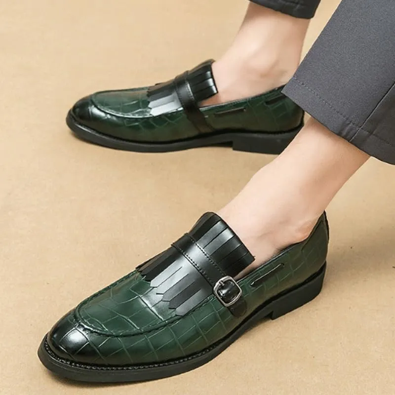 Men's Dress Shoes Lightweight Retro Casual Flats Loafers for Daily Walking Business Shoes