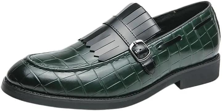 Men's Dress Shoes Lightweight Retro Casual Flats Loafers for Daily Walking Business Shoes