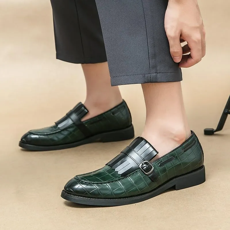 Men's Dress Shoes Lightweight Retro Casual Flats Loafers for Daily Walking Business Shoes