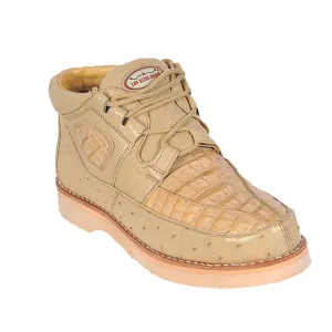 Men's Los Altos Caiman and Ostrich Skin Shoe ZA050211