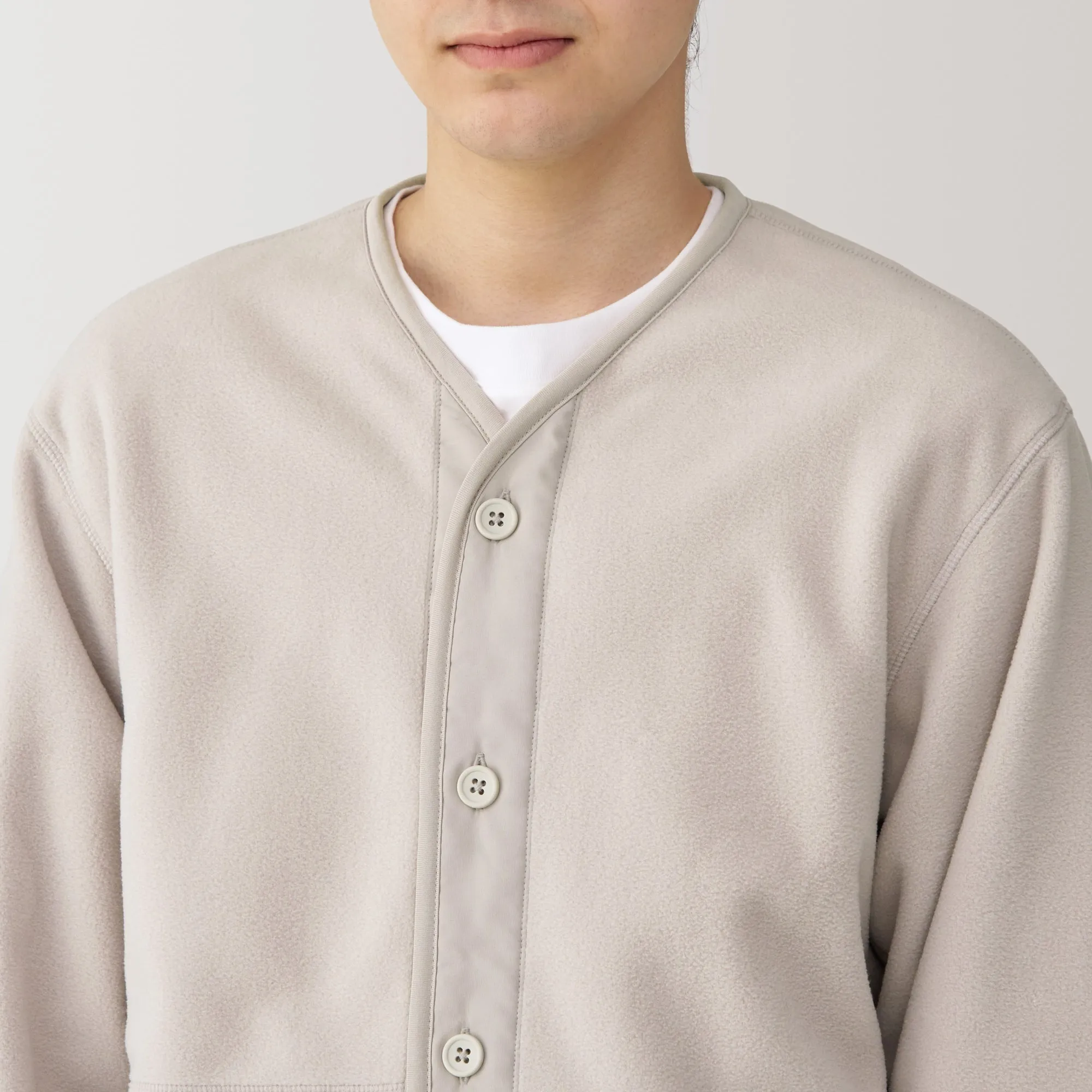 Men's Recyclable Fleece Cardigan