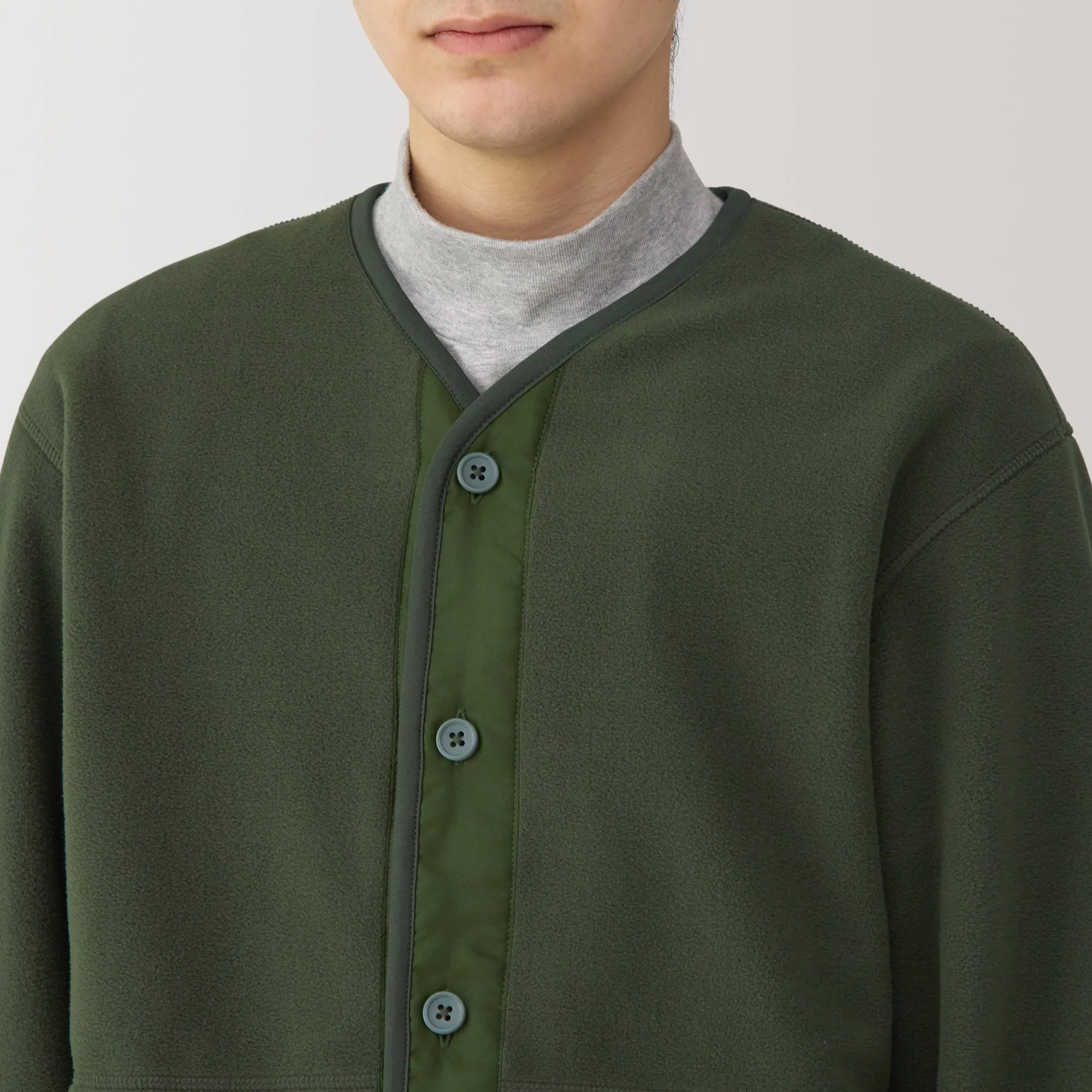 Men's Recyclable Fleece Cardigan