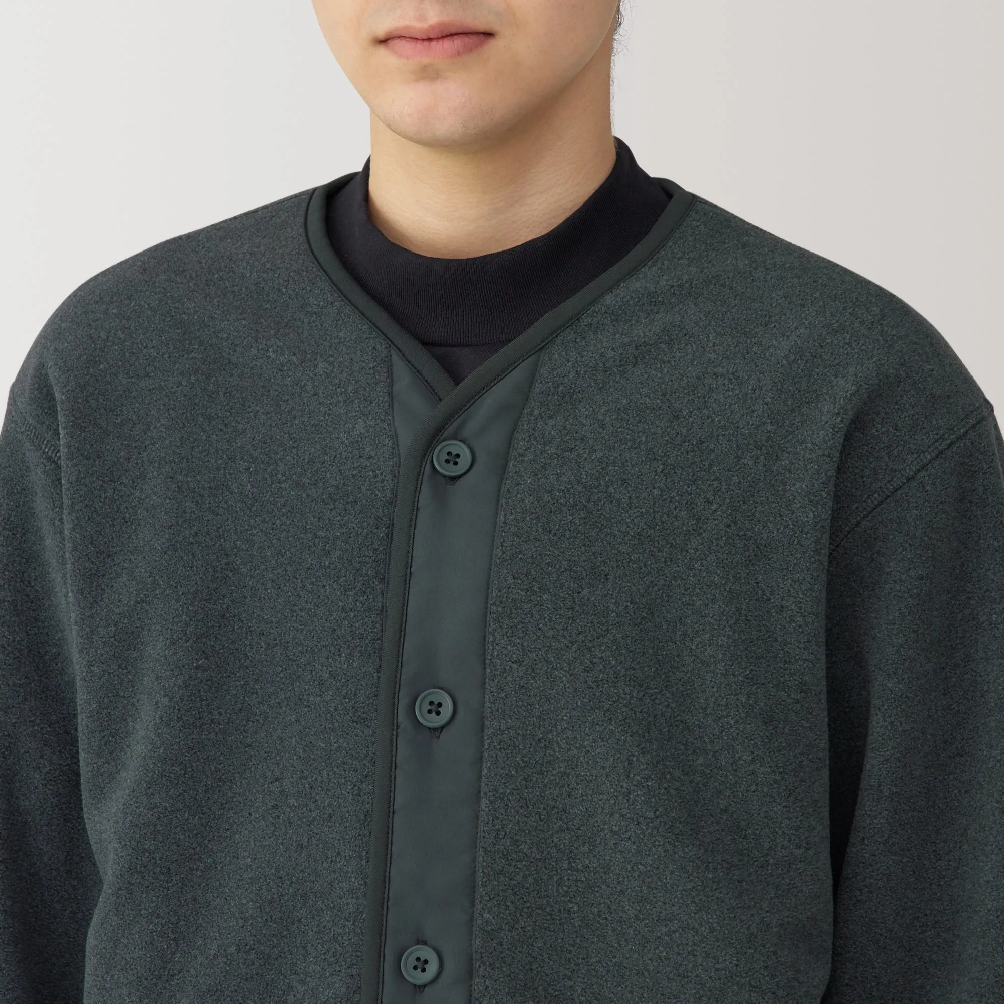 Men's Recyclable Fleece Cardigan