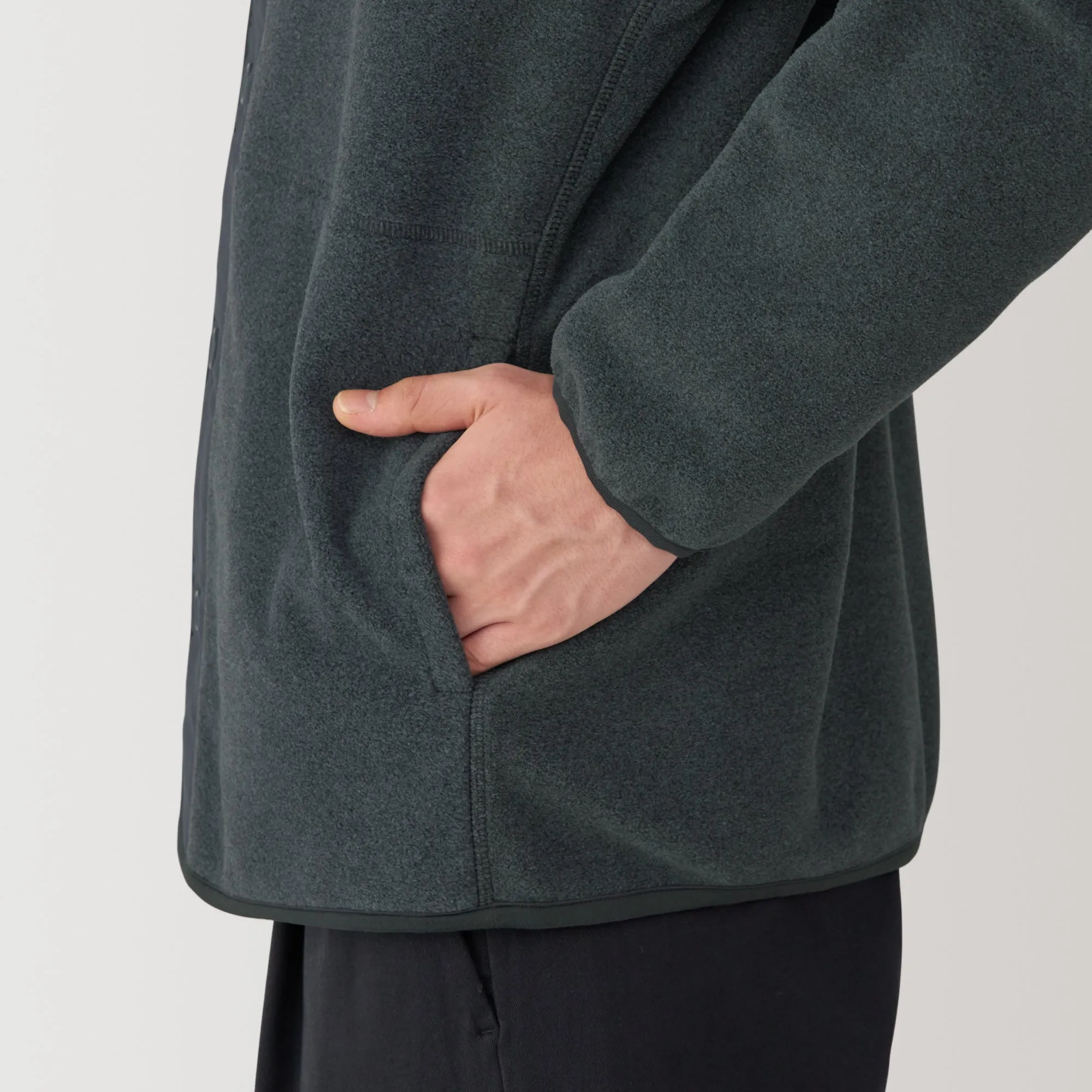 Men's Recyclable Fleece Cardigan