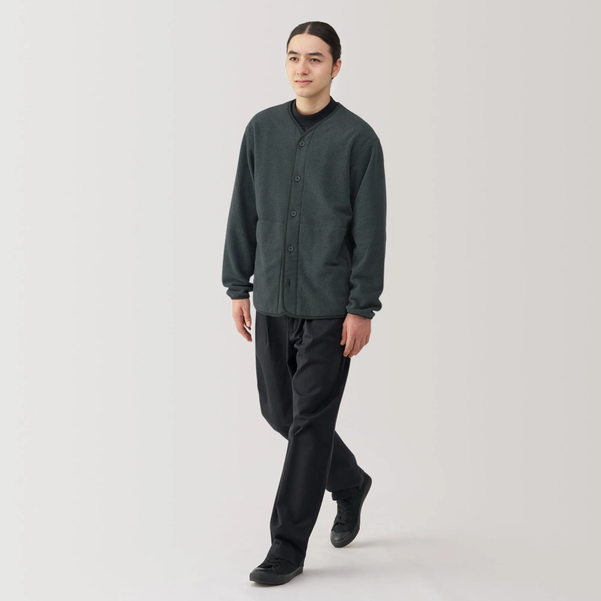Men's Recyclable Fleece Cardigan