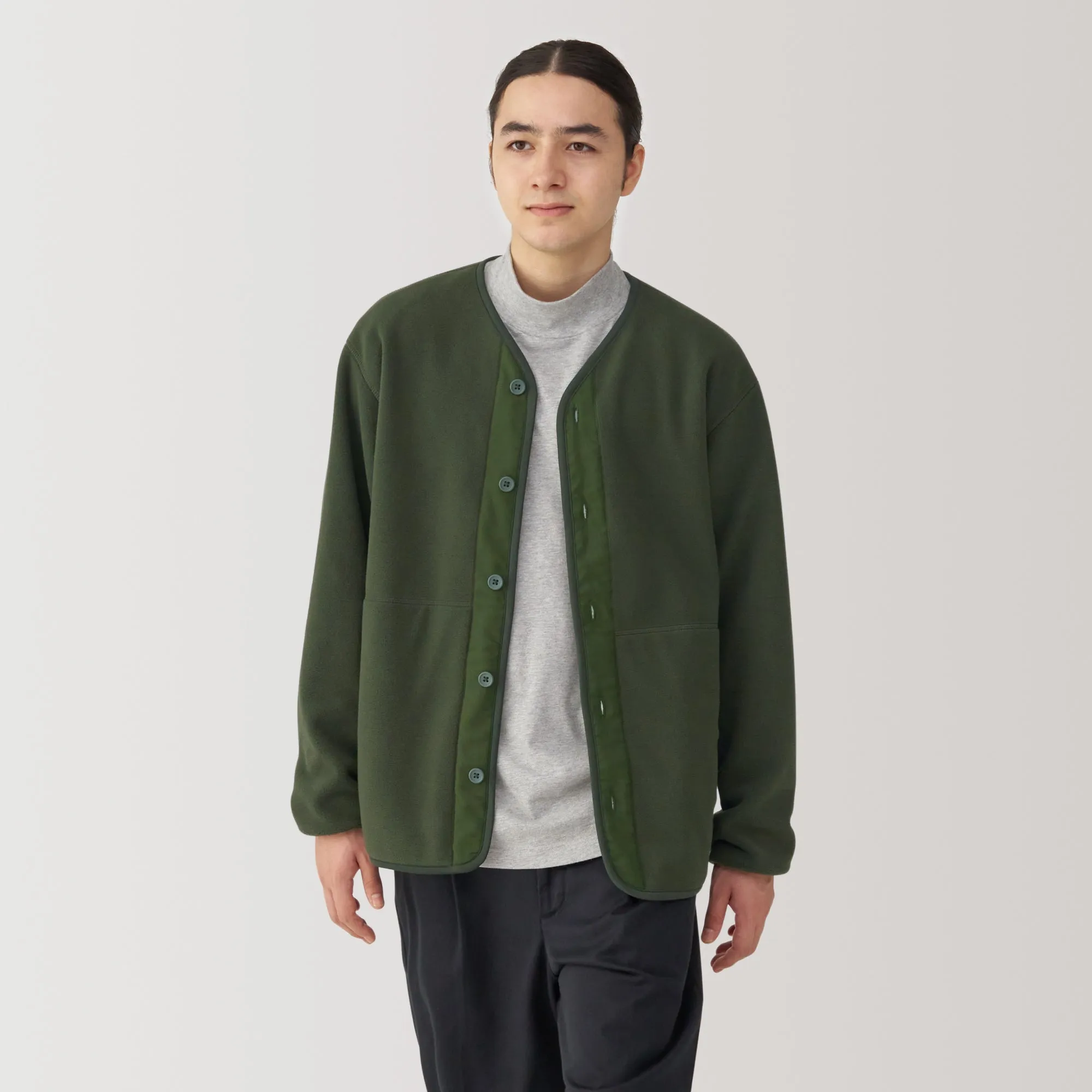 Men's Recyclable Fleece Cardigan