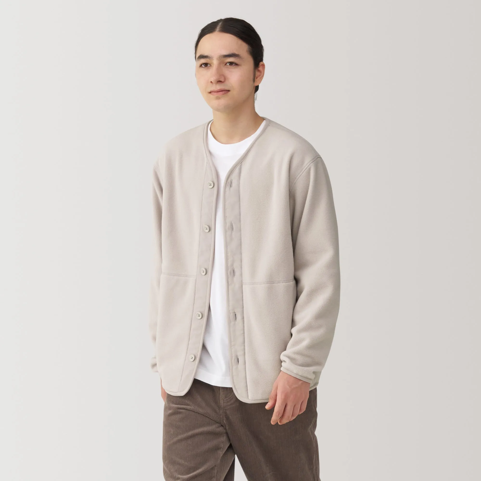 Men's Recyclable Fleece Cardigan