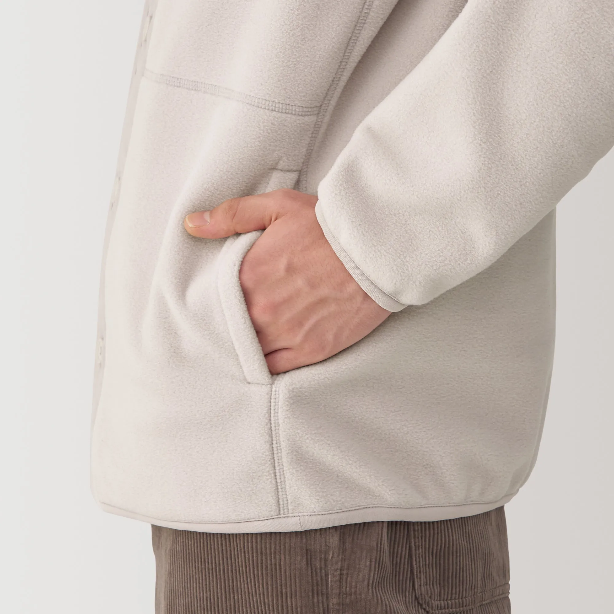 Men's Recyclable Fleece Cardigan