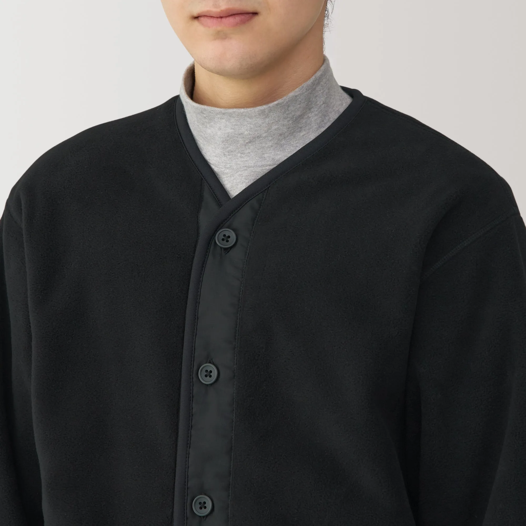 Men's Recyclable Fleece Cardigan