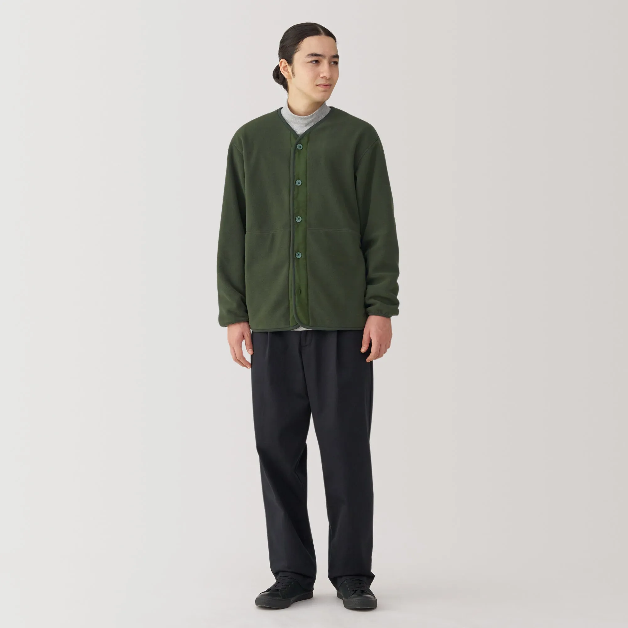 Men's Recyclable Fleece Cardigan