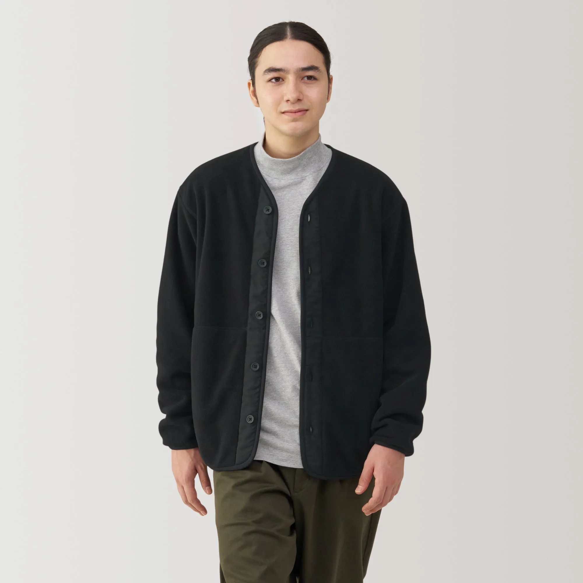 Men's Recyclable Fleece Cardigan
