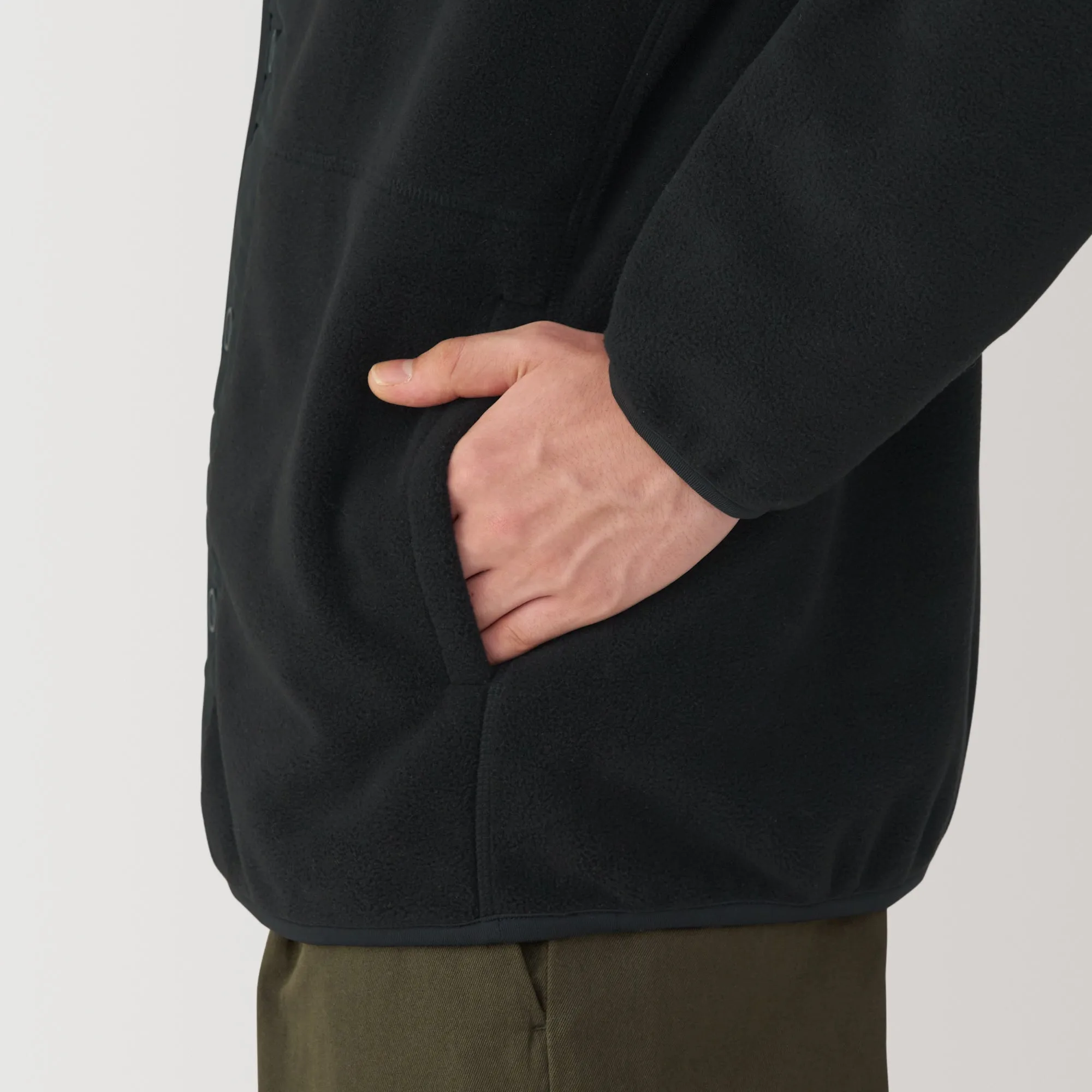 Men's Recyclable Fleece Cardigan
