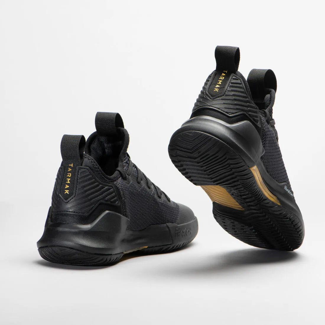Men's/Women's Low-Rise Basketball Shoes Fast 500 - Black/Beige