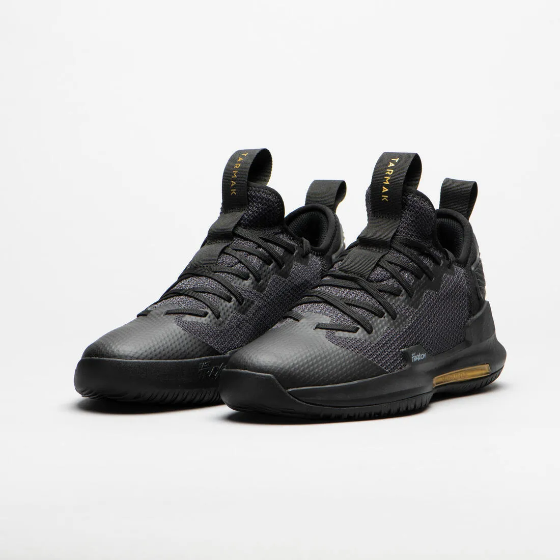 Men's/Women's Low-Rise Basketball Shoes Fast 500 - Black/Beige