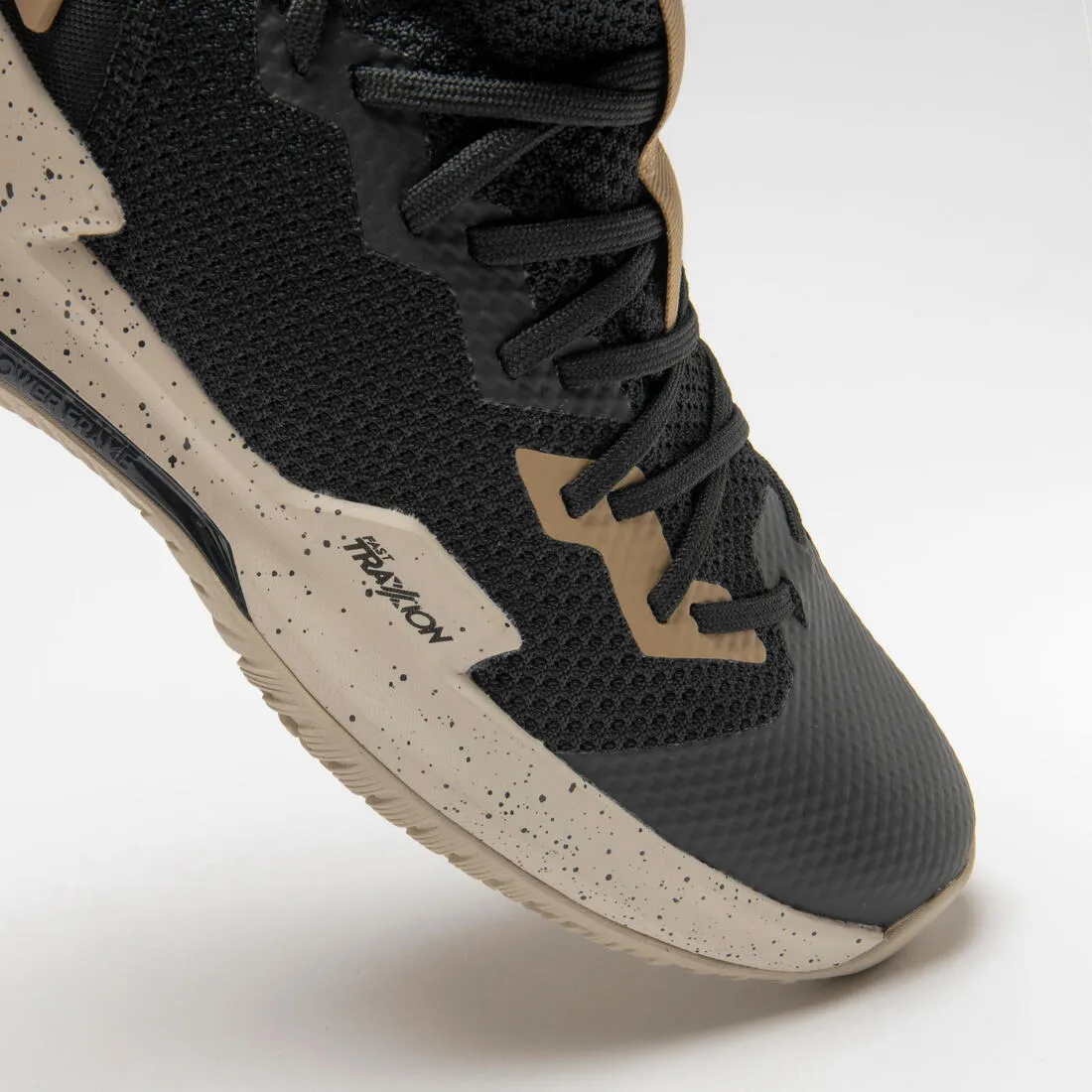 Men's/Women's Low-Rise Basketball Shoes Fast 500 - Black/Beige
