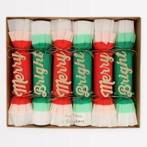 Meri Meri | Merry & Bright Christmas Crepe Crackers