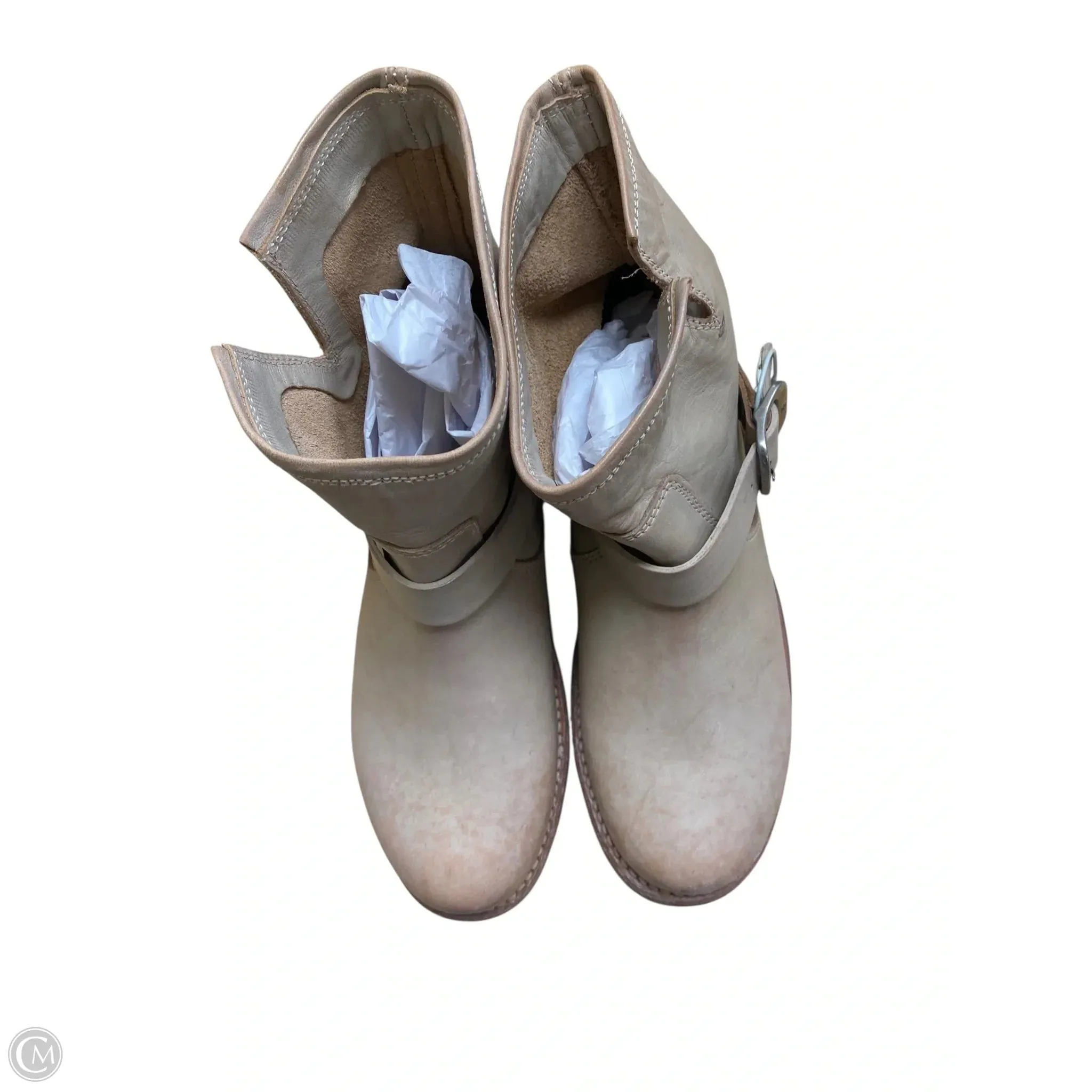 Boots Designer By Frye In Tan, Size: 8 Comfort Shank