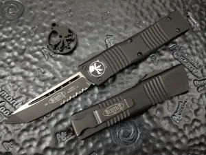Microtech Combat Troodon T/E Black Tactical Part Serrated 144-2T Tanto