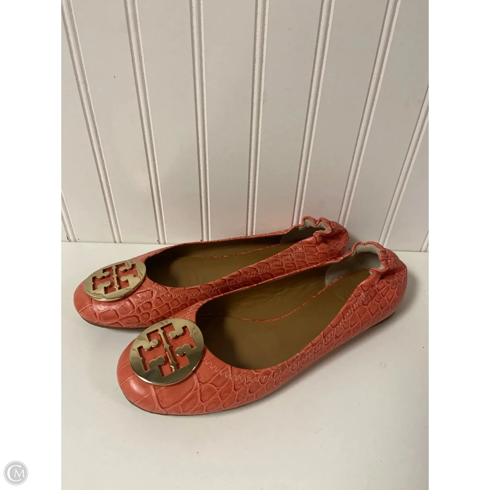 Shoes Designer By Tory Burch In Coral, Size: 9.5 Odor Control Technology Breath Fresh