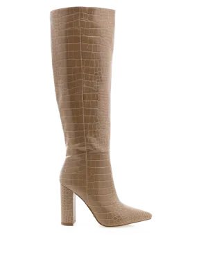 MILLA - NUDE CROC Comfortable ankle support All Weather Urban Traveler