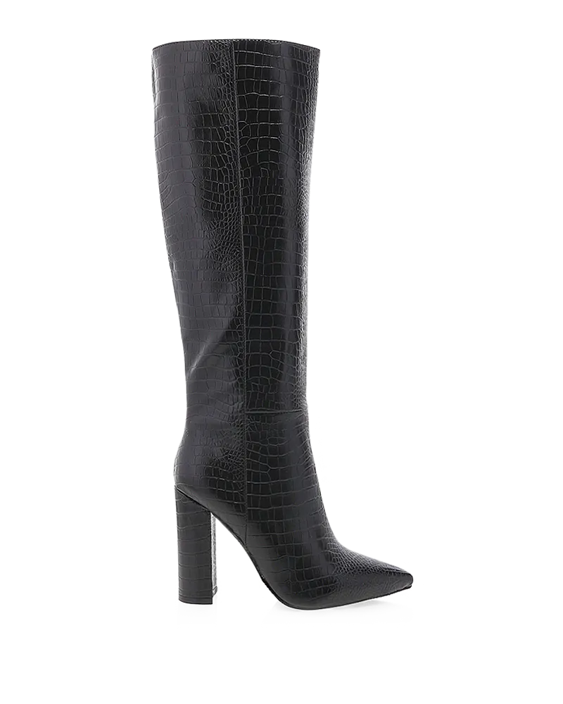 Cozy Lined MILLA WIDE FIT - BLACK CROC